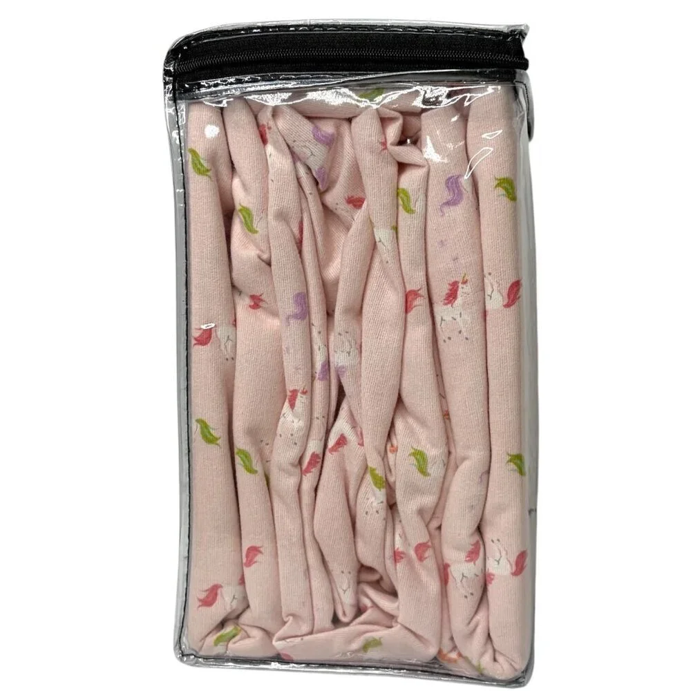 Big One Heavyweight Twin Size 100% Cotton FLANNEL Sheet Set Pink Unicorn New